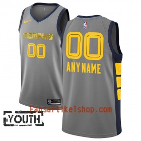 Memphis Grizzlies Trikot Benutzerdefinierte 2018-19 Nike City Edition Grau Swingman - Kinder